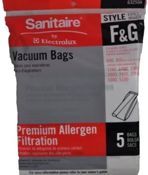 Sanitaire F&G Vacuum Bags - 5 pack