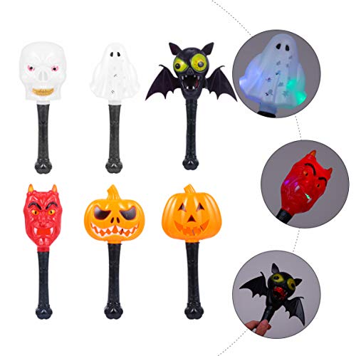 KESYOO Halloween Led Varinha Acesa Piscando Brilho Mágico No Escuro Vara Noite Festa Varinha Brinque