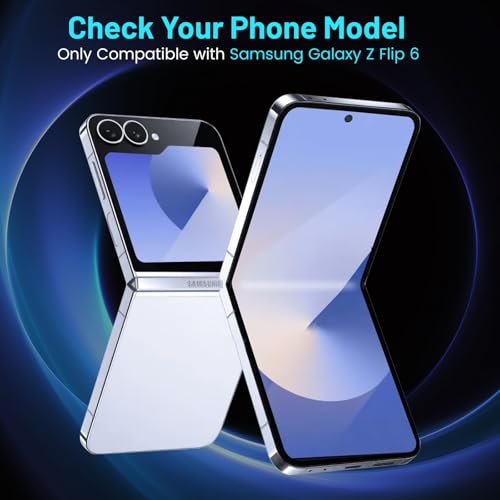 TQLGY Screen Protector for Samsung Galaxy Z Flip 6, 2 Inner Flexible TPU Film+2 Back Tempered Glass Screen Protector+2 Camera Protector with Alignment Tool, HD Clear, Anti Scratch, Case Friendly by TQLGY - Used condition - Image 2
