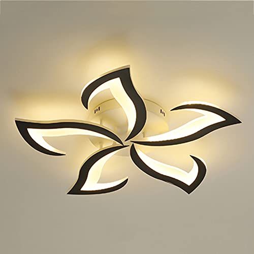 Plafonnier LED moderne pour salon et chambre chic noir