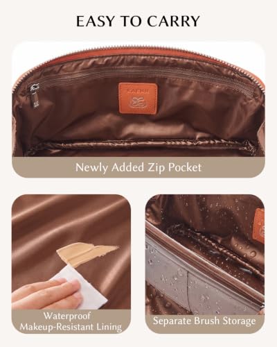 Image of EACHY Travel Makeup Bag Organizer, Toiletry Bag for Women, Cosmetic Pouch