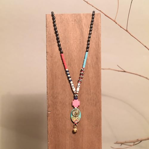 Image of AAKRITI ART CREATIONS Handcrafted Tribal & Ethnic Necklace Collection | Royal, Empress & Nomadic-Inspired Artisan Jewelry | Moonstone, Henna, Floral & Carnival Designs for Women