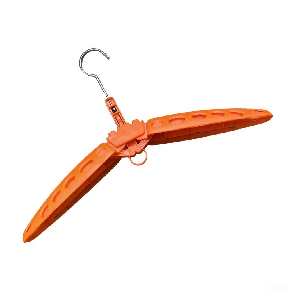 Cintre pour combinaison de plongée, séchage rapide, pliable, ventilé, pour combinaison de plongée, accessoire de surf et de plongée (orange)