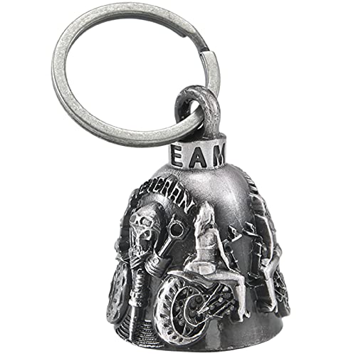 Dream Apparel Motorcycle Bell Guardian Angel Drive Away Gremlin, Biker Bell for Men Women Rider Riding, Good Luck Gift