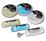 Kit de 3 discos y 3 pasta abrasiva sólida abrillantadora Super Hard / Fine / Super Fine Kit con 3 granometrias que permiten realizar pulido de espejo incluso en metales muy oxidados