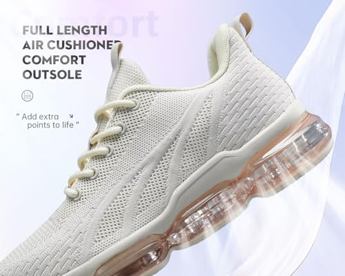 Image of Kapsen Womens Walking Running Shoes Air Cushion Breathable Fashion Tennis Sneakers Mesh Workout Casual Athletic Sports Gym