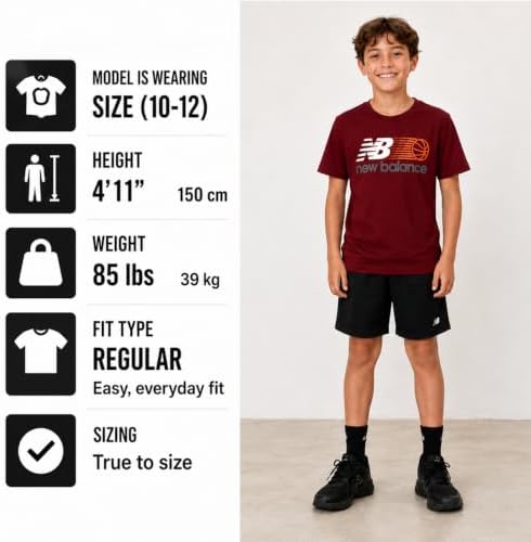 New Balance Boys TShirt, Athletic Crew Neck Short Sleeve Workout Tee — view 5