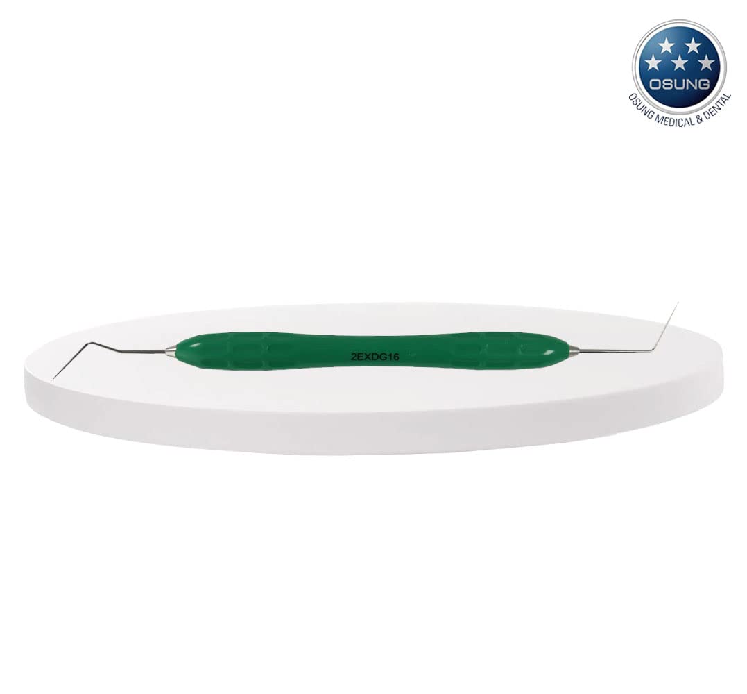 Osung 2EXDG16 Dental Explorer, Autoclavable Silicone Handle, DE, G16