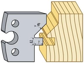 Logosol 40mm HSS Vertical Profile Knives (pair)