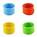 Oruuum 12Pcs Silicone Slap Bracelets Ruler Soft and Safe for Boys Girls Party Favors(4 Color)