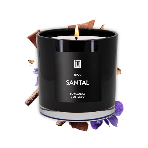 Lulu Candles | Santal | Luxury Scented Soy Jar Candle | Hand Poured in The USA | Highly Scented & Long Lasting (9 Oz.)