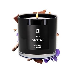 Lulu Candles | Santal | Luxury Scented Soy Jar Candle | Hand Poured in The USA | Highly Scented & Long Lasting (9 Oz.)
