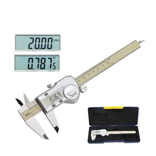 Digital Caliper 0-150 Mm/6" Stainless Steel Digital Caliper Vernier Caliper Gauge Micrometer Electronic(0-200mm)