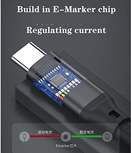 100W USB-C cable E-Marker chip closeup