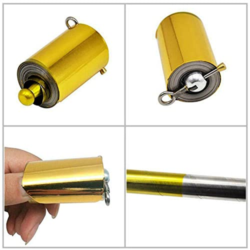 shamjina 3,6 Pés / 110 Cm de aço Que Parece Bastão de Bastão de Palco Truque Varinha Mágica Varinha