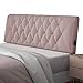 YANJINGYJ Rückenlehne Kopfkissen for Bett Kissen, Nackenschutz Schmerzlinderung Lendenpolster Gepolstert, staubdicht Rhombus Design for Schlafzimmer (Color : Pink-A, Size : 90cmX60cm)