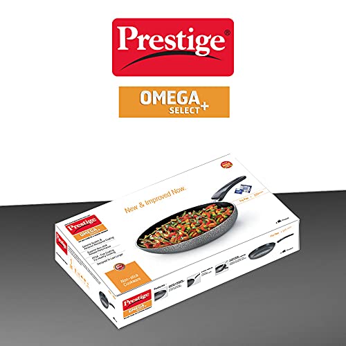 Image of Prestige Omega Select Plus Non-Stick Aluminium Fry Pan, 25cm, Black (Small Size)-(Non Induction)