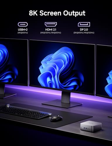 Image of MINISFORUM Mini PC X1-255 AMD Ryzen 7 255 Barebone with 2x DDR5 Slots + 2x PCIe4.0 SSD Slots Desktop Computer, HDMI|DP|2xUSB4, 2.5G Lan /WiFi7 /BT5.4, Built-in Dual Microphones, Radeon Graphics Micro PC