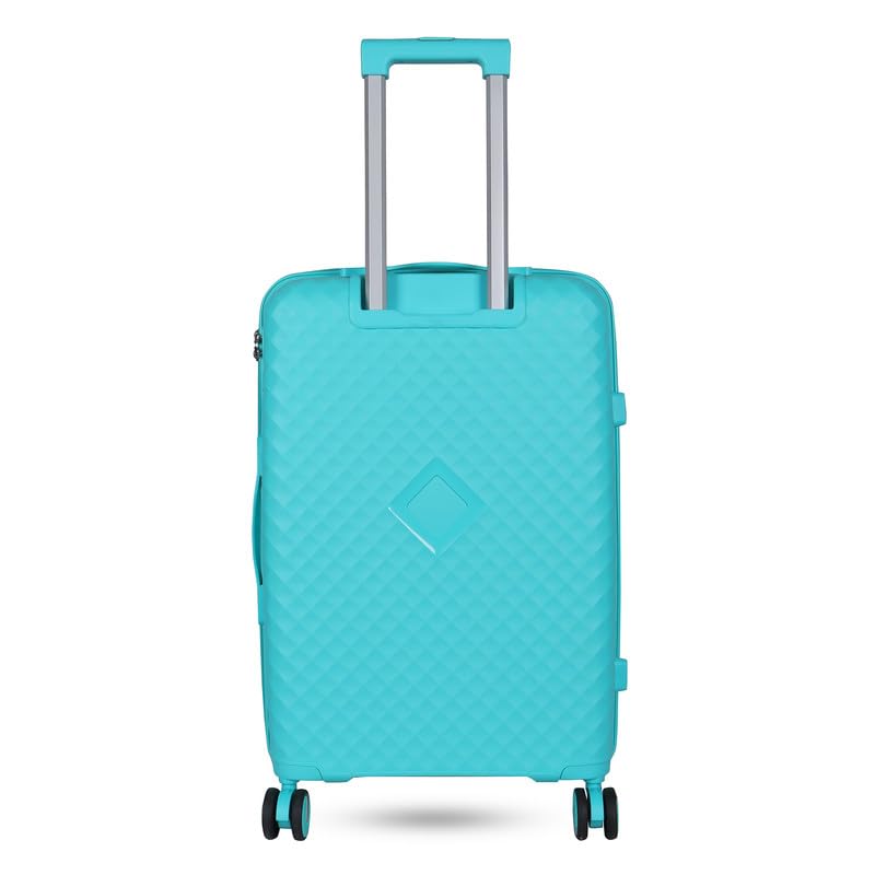 Image of Polo Class Trolley Bag 28 INCH with Vanity Trolley Bag | Polypropylene Material with 360-Degree Rotating Wheels | Number Lock & Securitec Zipper -Sea Green