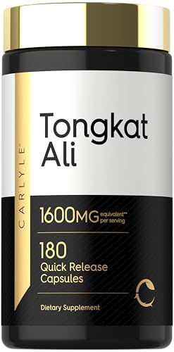 Carlyle Tongkat Ali | 180 Quick Release Capsules | Non-GMO and Gluten Free Supplement