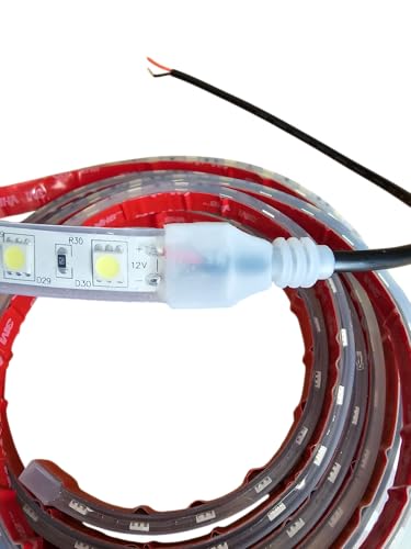 Tira de luces LED Marina IP68 blanca 8 pies 12V impermeable miniatura 3