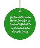 Senator: Where Miracles Happen Daily, and We. Circle Ornament, Senator Christmas Ornament, Useful Gifts for Senator from Friends, Holiday, Congress, Government, Politics, Washington DC