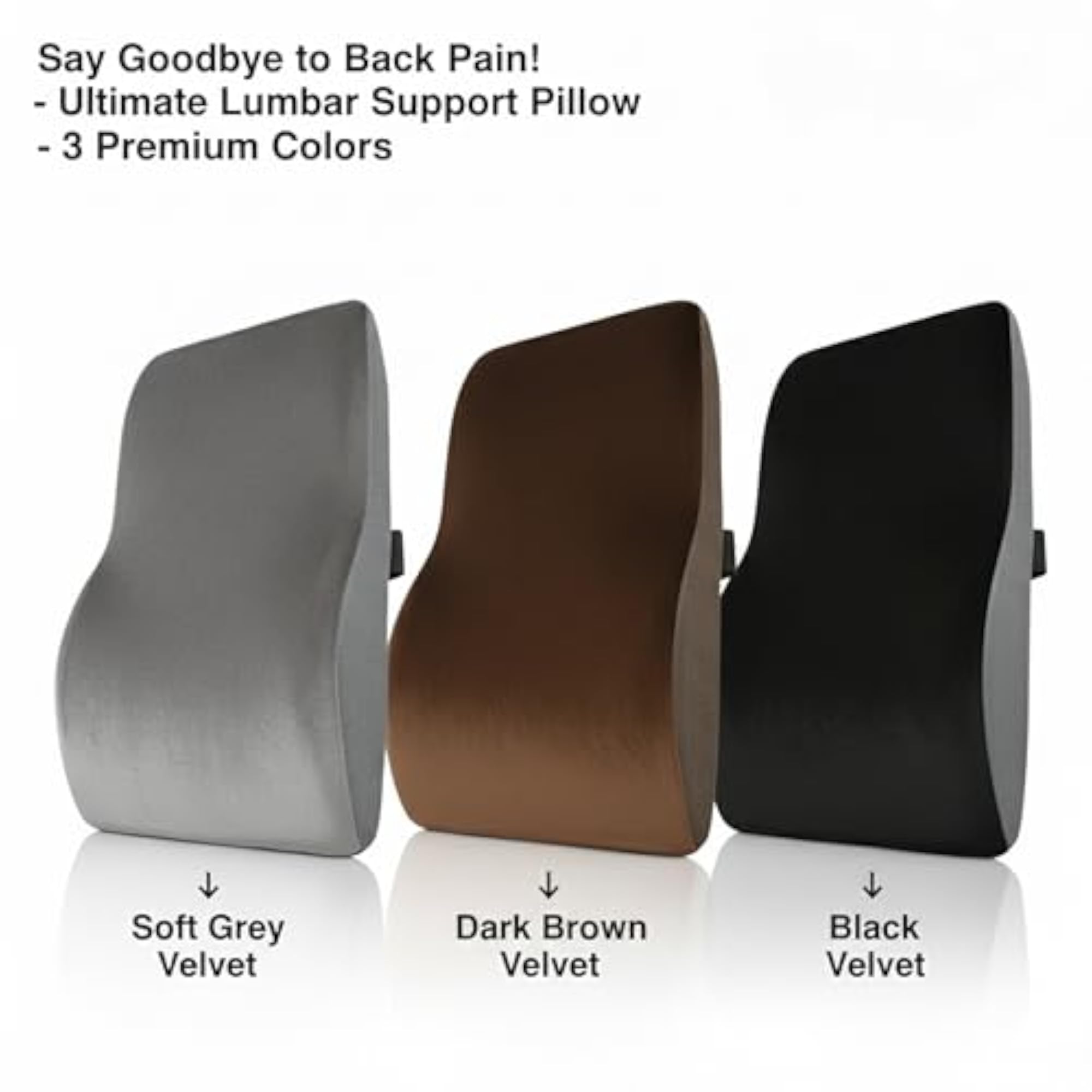 Back Support Gel Memory Foam Car Seat Cushion