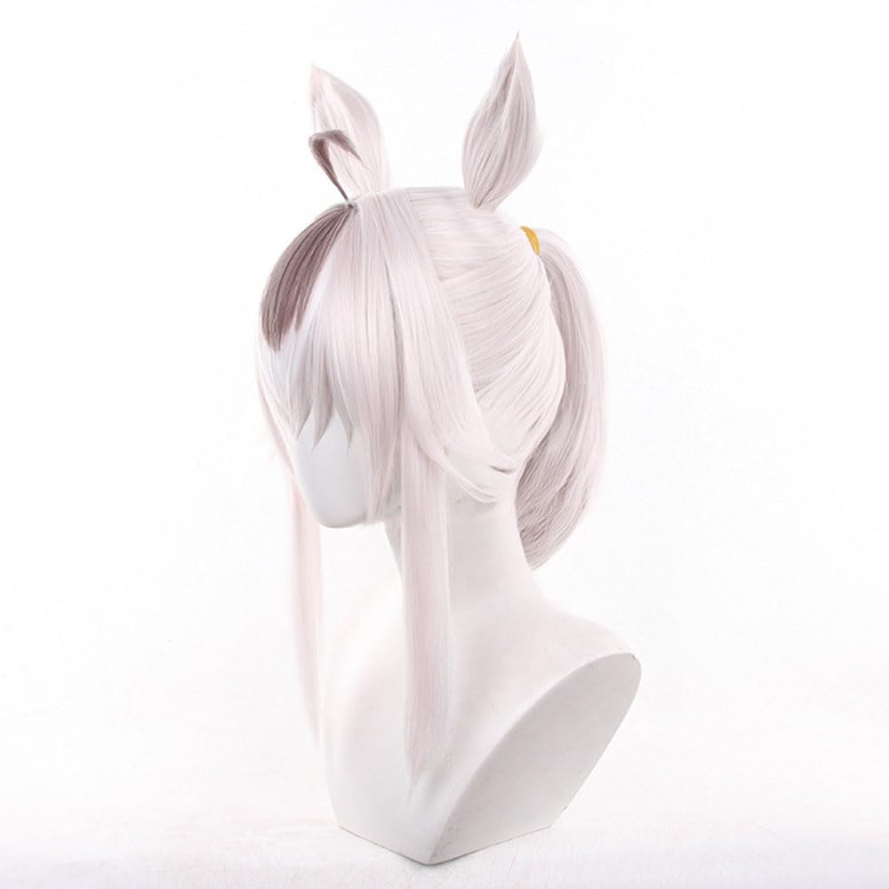 Cosplay Wig Oguri Cap Hair One Piece Hair Tie with Animal Ears Accessory Adult Unisex for Party Halloween Christmas
