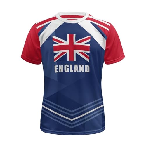 Yreiwoby Womens Mens England Sports Jersey Breathable Short Sleeve Jersey Shirts for Men Moisture Wicking Training Shirt Athletic Championship Supporter Gear T-Shirts