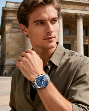 Image of OLEVS Automatic Watches for Men Business Dress Mechanical Watch Stainless Steel Waterproof Self Winding Classic Date Luxury Diamond Skeleton Men Wristwatch