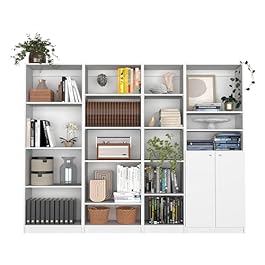 White 4 Bookshelves and...