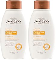 Aveeno Apple Cider Vinegar Clarifying Shampoo for Dull Hair 354ml (Pack of 2)