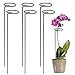 Produktbild FT-SHOP Pflanzenstütze Staudenhalter Strauchstütze Stahl Garden Single Stem Stützring für Pflanzen Blumen Gemüse 40cm 6 Stücke