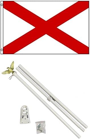 NEW 3'x5' ALABAMA State Flags Polyester w/ 6' POLE Kits