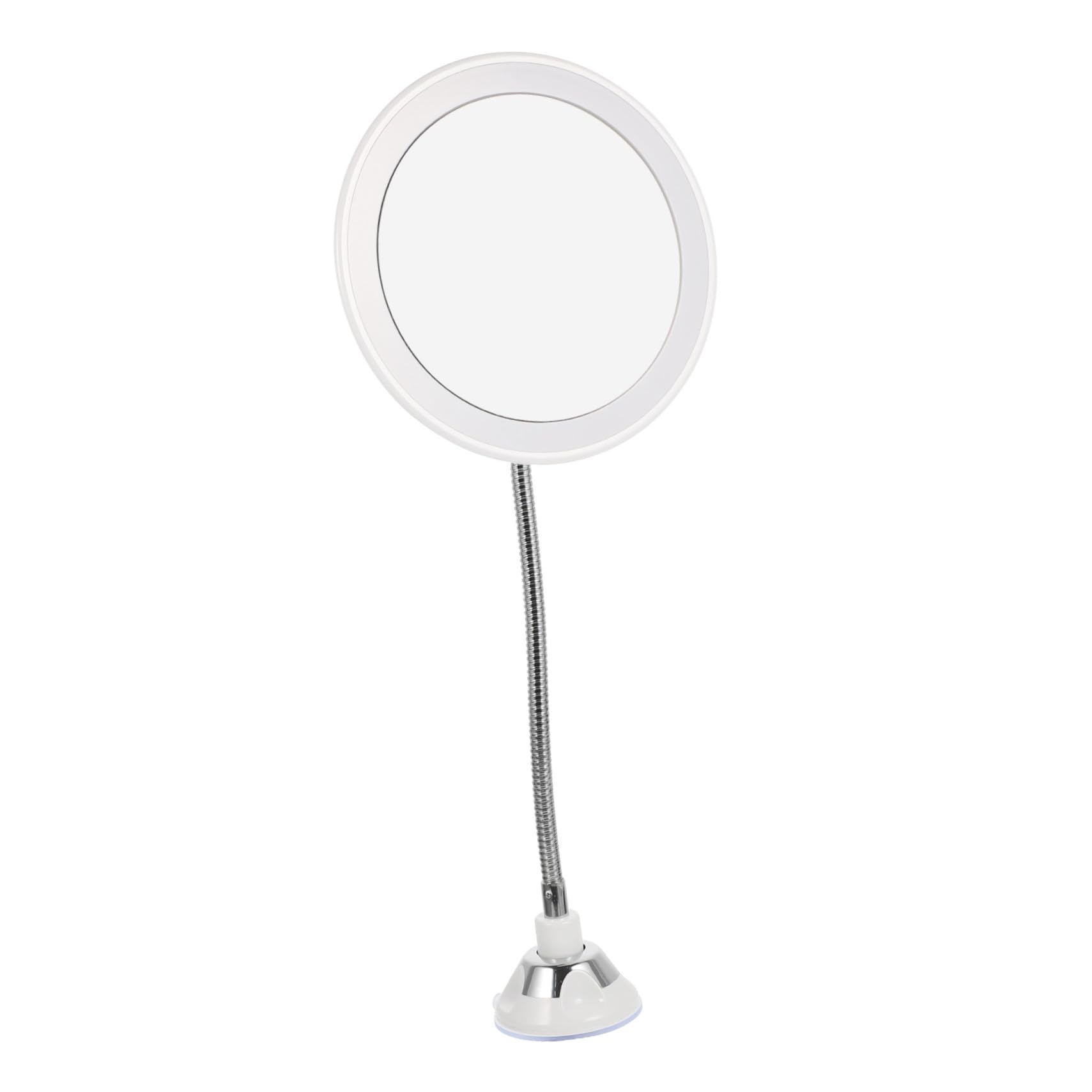 Miroir Grossissant 10x Blanc Ventouse, Rond et Rotatif