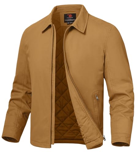 YSENTO Giacca invernale da uomo trapuntata per le mezze stagioni,