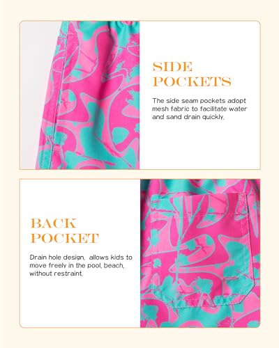 Image of SURF CUZ Surfcuz Little Boys Swim Trunks UPF 50+ Toddler Beach Shorts Swimsuit Kids Quick Dry Swimwear