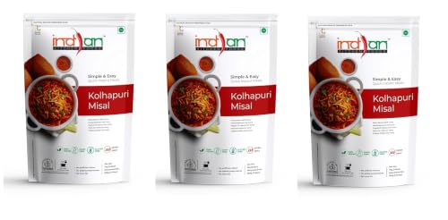 Image of Indian Kitchen Foods Freeze Dried Gluten-Free Ready to Eat Kolhapuri Misal| Instant Vegetarian /Vegan Meal - Each Rehydrated Wt. 690 gm (Pack of 3)