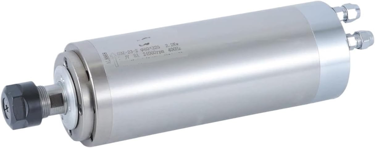 2.2KW 220V 380V water-cooled spindle motor 3/4 bearing ER20 diameter 80mm GDZ-23 GDZ-23-2(220V,2.2KW 3 bearing)