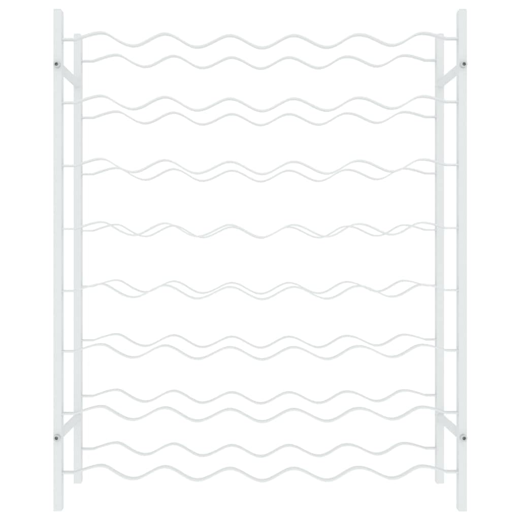 Weinregal Weinregal für 48 Flaschen, Flaschenhalter für Wohnzimmer, Esszimmer und Bar, modernes Design, 65 x 30 x 80 cm, Weiß