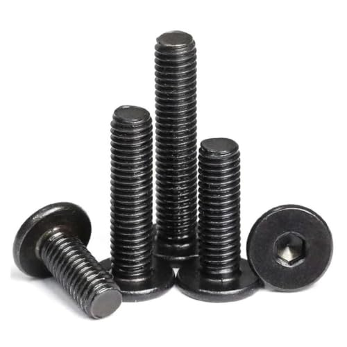 Tornillo hexagonal de acero inoxidable negro perno de alta resistencia métrica M5 y M3 5