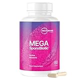Microbiome Labs MegaSporeBiotic Spores Only - Spore Based Probiotic Daily Supplement to Boost Akkermansia, 4 Bacillus Strains for Gut Health Support for Men & Women, Vegan Probiotics (60 Capsules)