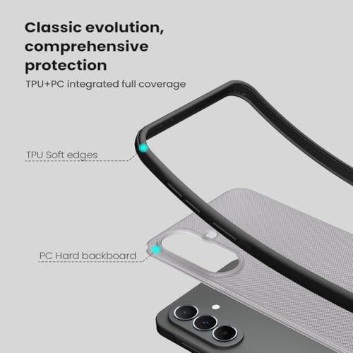 Image of Nilkin Slim Matte Series case for Samsung Galaxy A57, Shockproof and Scratch-Resistant, Lightweight Case (Transparent Black, A57)