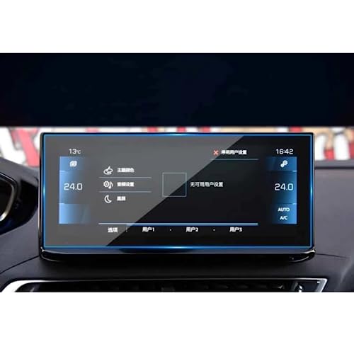 Verre trempé autoradio Peugeot 3008 2021 protection écran luxe