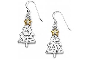 Twinkle Tree Christmas Earrings with French Wire