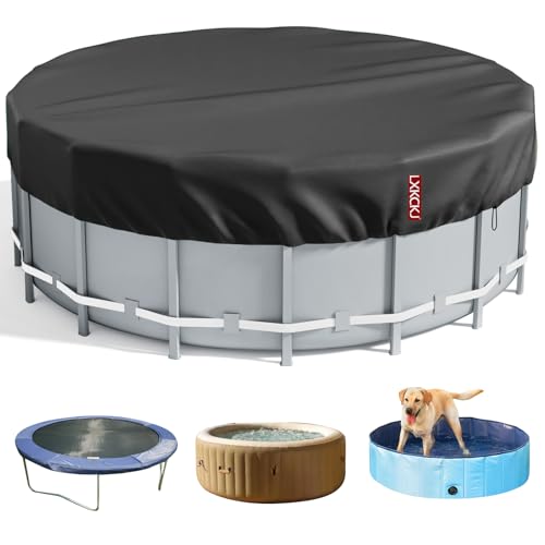LXKCKJ 8 Ft Round Pool Cover, Solar Pool Covers for...