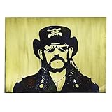 InSpiral Tree Motorhead Lemmy Kilmister Metal Wall Art. Handmade. Copper, Brass, Stainless Steel Sheets and Custom Sizes. Ready to Hang (28, Inches, 20, Inches)