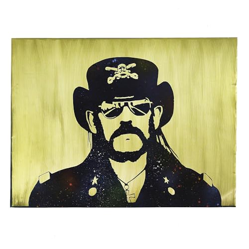 InSpiral Tree Motorhead Lemmy Kilmister Metal Wall Art. Handmade. Copper, Brass, Stainless Steel Sheets and Custom Sizes. Ready to Hang (28, Inches, 20, Inches)