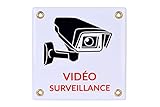 12x12 cm VIDÉO Surveillance plaque 12x12 cm Panneau emaillée sous Surveillance Électronique Signalétique, maison, bureau, hôpital, bureau, hôtel