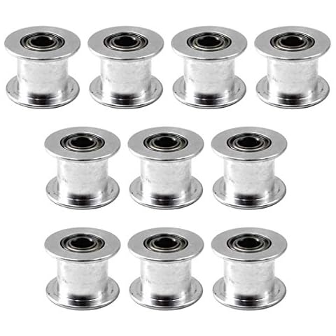 GT2 Idler Pulley Timing Belt Pulley 20 teeth 5mm Bore For 3D Printer CNC 10mm Width Belt Pack of 10 Cover